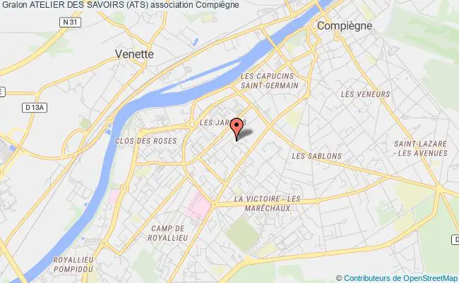 plan association Atelier Des Savoirs (ats) Compiègne