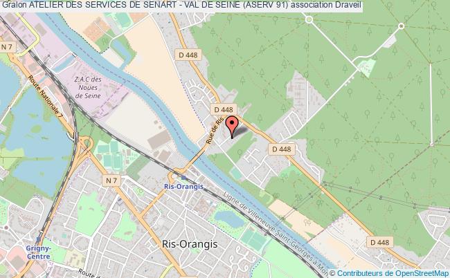 plan association Atelier Des Services De Senart - Val De Seine (aserv 91) Draveil