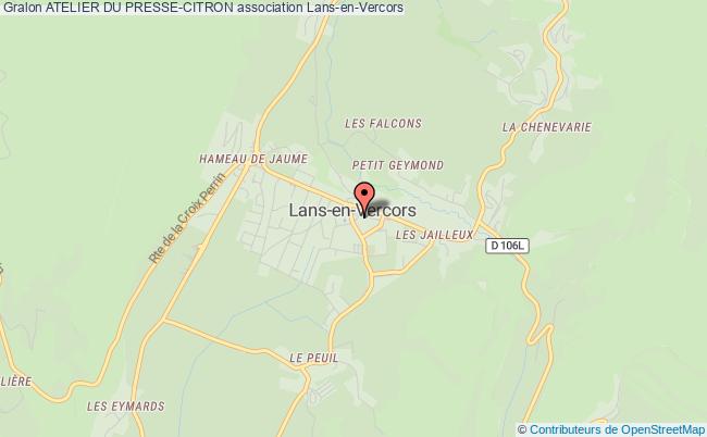 plan association Atelier Du Presse-citron Lans-en-Vercors