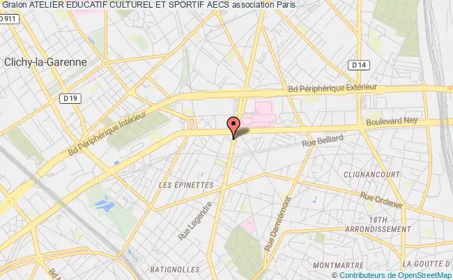 plan association Atelier Educatif Culturel Et Sportif Aecs Paris 17e