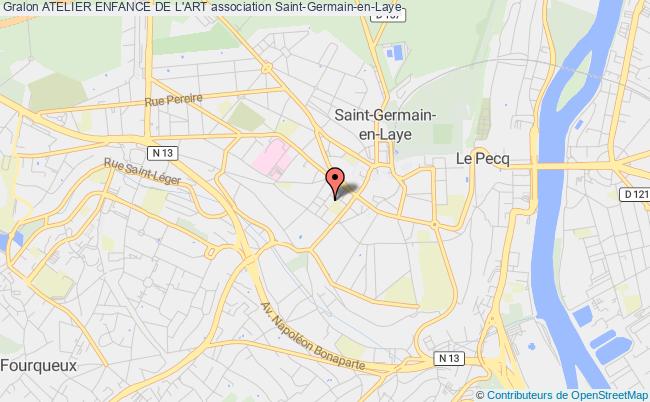 plan association Atelier Enfance De L'art Saint-Germain-en-Laye