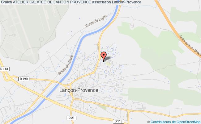 plan association Atelier Galatee De Lancon Provence Lançon-Provence