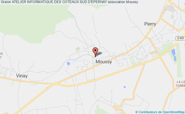 plan association Atelier Informatique Des Coteaux Sud D'Épernay Moussy
