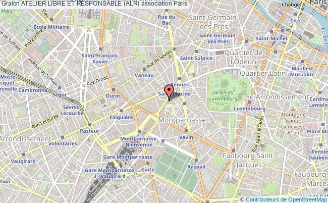 plan association Atelier Libre Et Responsable (alr) Paris