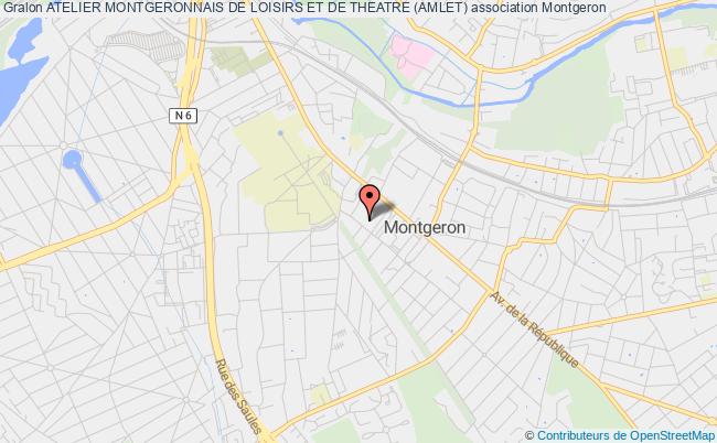 plan association Atelier Montgeronnais De Loisirs Et De Theatre (amlet) Montgeron