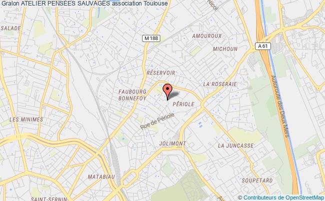 plan association Atelier PensÉes Sauvages Toulouse
