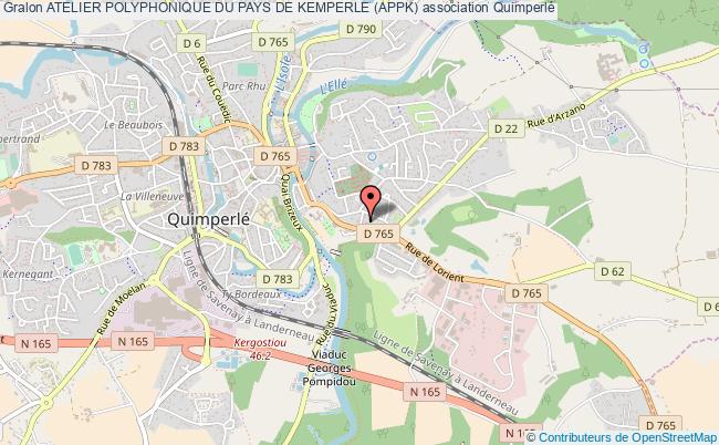 plan association Atelier Polyphonique Du Pays De Kemperle (appk) Quimperlé