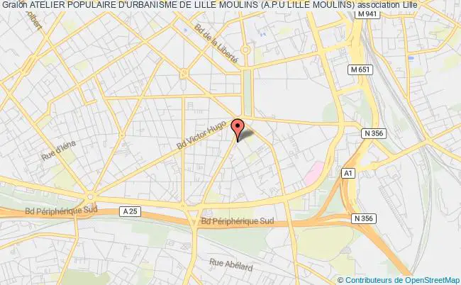 plan association Atelier Populaire D'urbanisme De Lille Moulins (a.p.u Lille Moulins) Lille