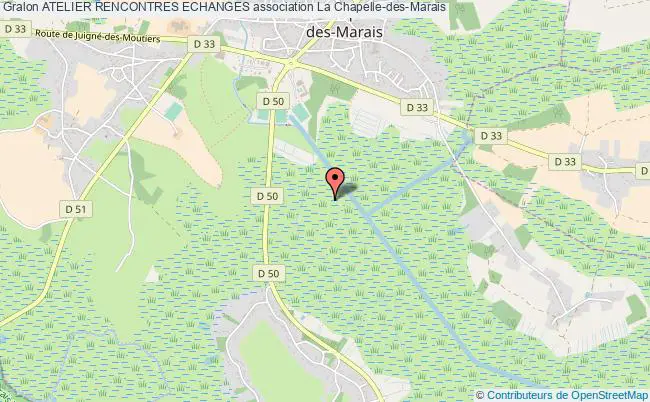 plan association Atelier Rencontres Echanges La Chapelle-des-Marais