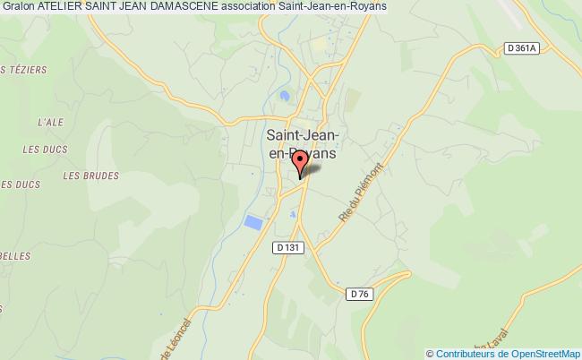 plan association Atelier Saint Jean Damascene Saint-Jean-en-Royans
