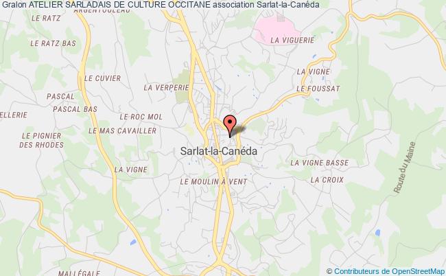plan association Atelier Sarladais De Culture Occitane Sarlat-la-Canéda