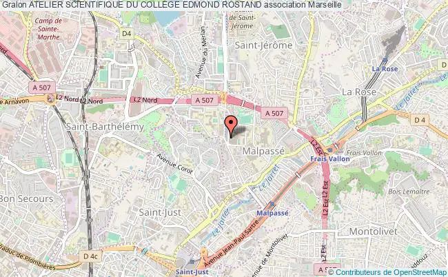 plan association Atelier Scientifique Du College Edmond Rostand Marseille