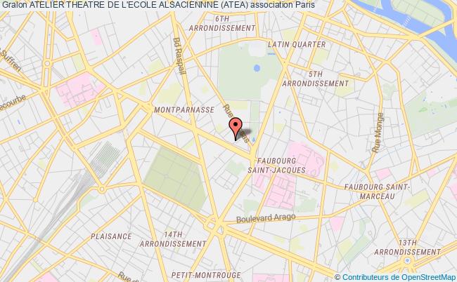 plan association Atelier Theatre De L'ecole Alsaciennne (atea) Paris