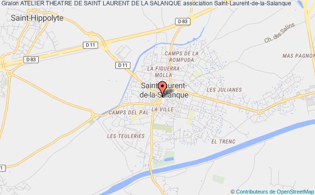 plan association Atelier Theatre De Saint Laurent De La Salanque Saint-Laurent-de-la-Salanque