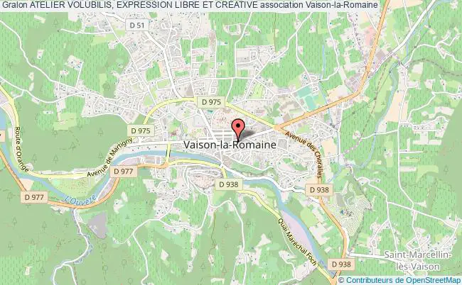 plan association Atelier Volubilis, Expression Libre Et CrÉative Vaison-la-Romaine