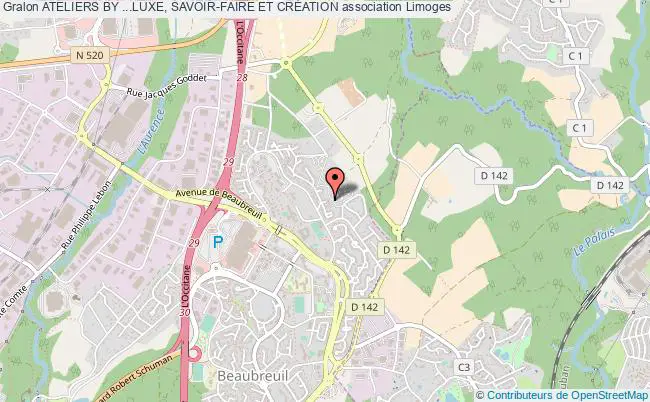 plan association Ateliers By ...luxe, Savoir-faire Et CrÉation Limoges