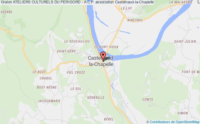 plan association Ateliers Culturels Du Perigord - A.c.p. Castelnaud-la-Chapelle