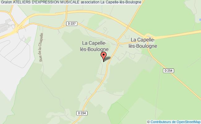 plan association Ateliers D'expression Musicale La    Capelle-lès-Boulogne