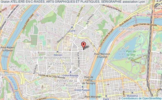 plan association Ateliers En-c-rages, Arts Graphiques Et Plastiques, SÉrigraphie Lyon