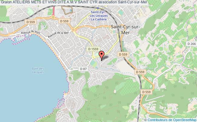 plan association Ateliers Mets Et Vins Dite A.m.v Saint Cyr Saint-Cyr-sur-Mer