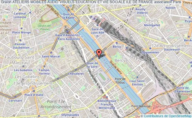 plan association Ateliers Mobiles Audio Visuels Education Et Vie Sociale Ile De France Paris