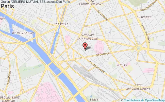 plan association Ateliers Mutualises PARIS
