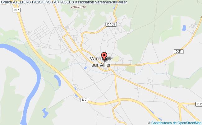 plan association Ateliers Passions Partagees Varennes-sur-Allier
