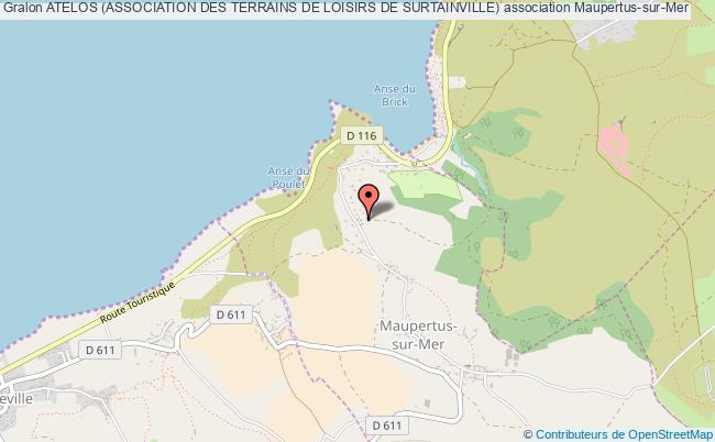 plan association Atelos (association Des Terrains De Loisirs De Surtainville) Maupertus-sur-Mer