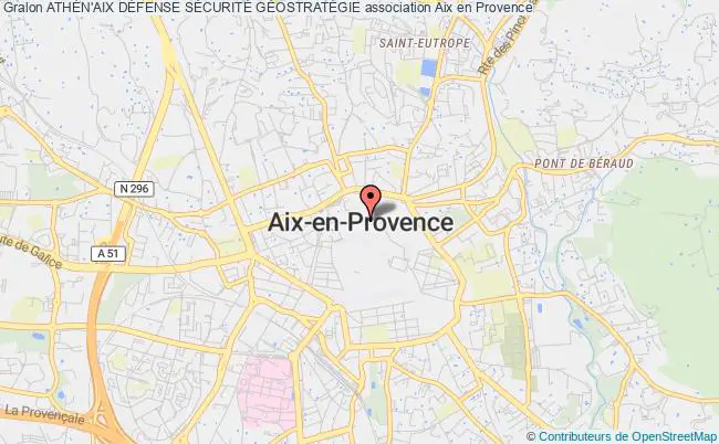 plan association AthÉn'aix DÉfense SÉcuritÉ GÉostratÉgie Aix-en-Provence