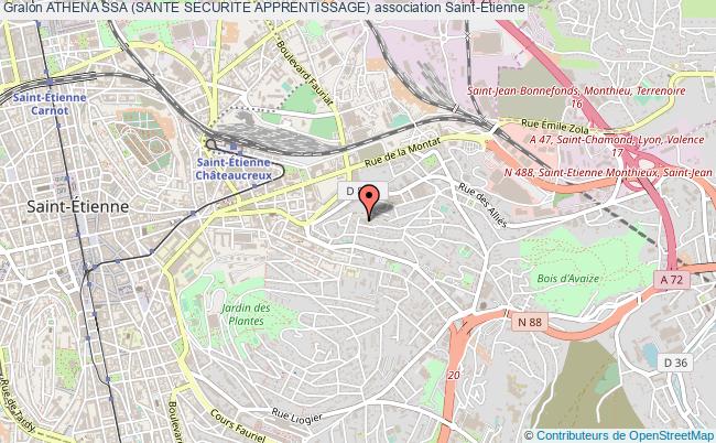 plan association Athena Ssa (sante Securite Apprentissage) Saint-Étienne