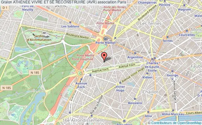 plan association AthÉnÉe Vivre Et Se Reconstruire (avr) Paris