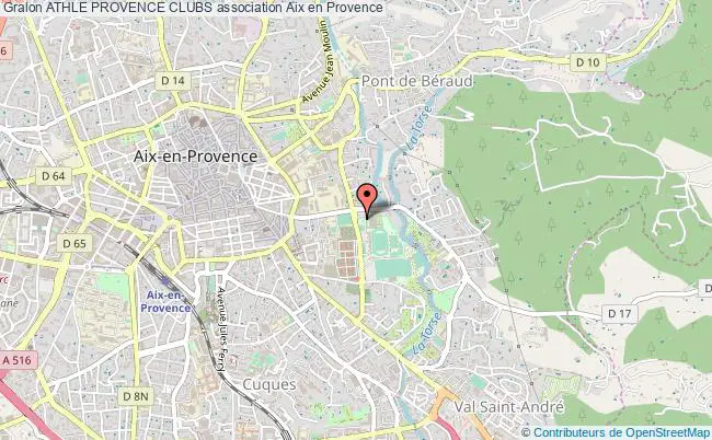 plan association Athle Provence Clubs Aix-en-Provence