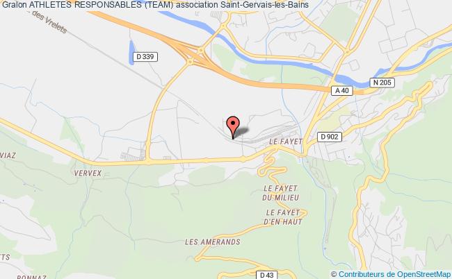 plan association Athletes Responsables (team) Saint-Gervais-les-Bains