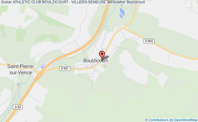 plan association Athletic Club Boulzicourt - Villers-semeuse Boulzicourt