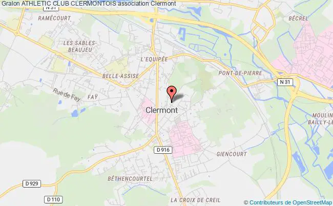 plan association Athletic Club Clermontois Clermont