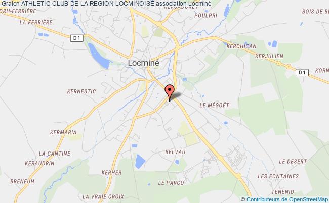 plan association Athletic-club De La Region Locminoise Locminé