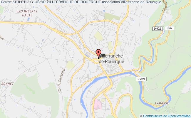 plan association Athletic Club De Villefranche-de-rouergue Villefranche-de-Rouergue