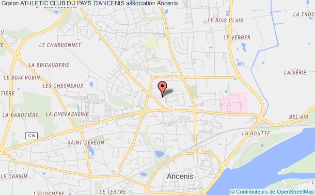 plan association Athletic Club Du Pays D'ancenis Ancenis