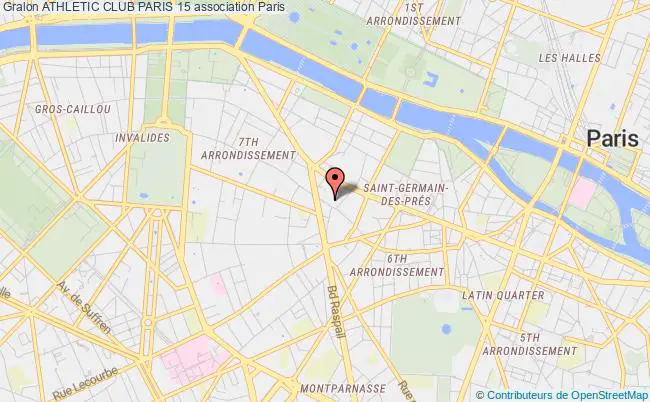 plan association Athletic Club Paris 15 Paris