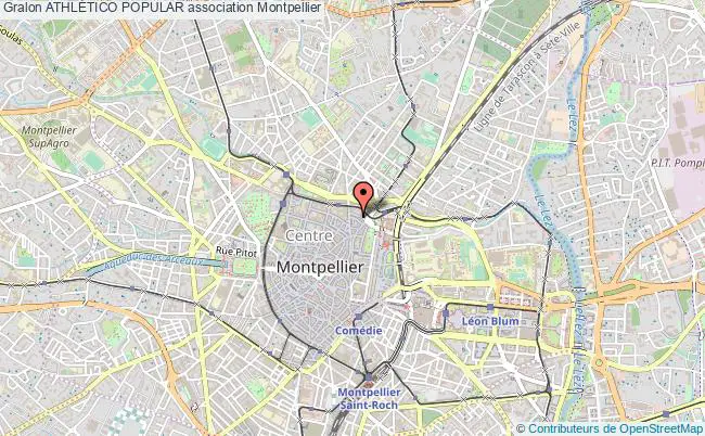 plan association AthlÉtico Popular Montpellier