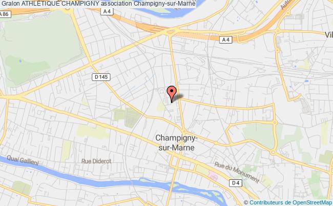 plan association AthlÉtique Champigny Champigny-sur-Marne