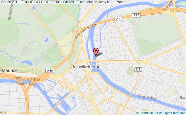 plan association Athletique Club De Paris-joinville Joinville-le-Pont