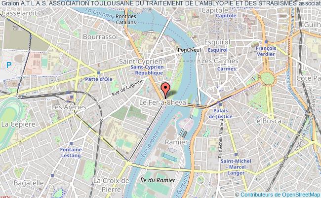 plan association A.t.l.a.s. Association Toulousaine Du Traitement De L'amblyopie Et Des Strabismes Toulouse