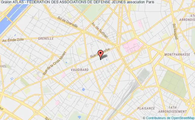 plan association Atlas - FÉdÉration Des Associations De DÉfense Jeunes Paris