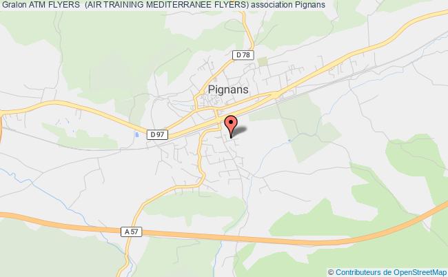 plan association Atm Flyers  (air Training Mediterranee Flyers) Pignans