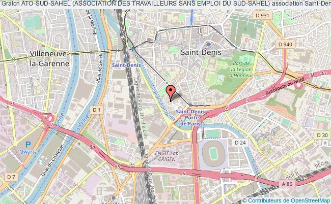 plan association Ato-sud-sahel (association Des Travailleurs Sans Emploi Du Sud-sahel) Saint-Denis