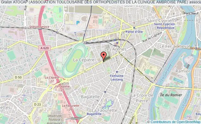 plan association Atocap (association Toulousaine Des Orthopedistes De La Clinique Ambroise Pare) Toulouse