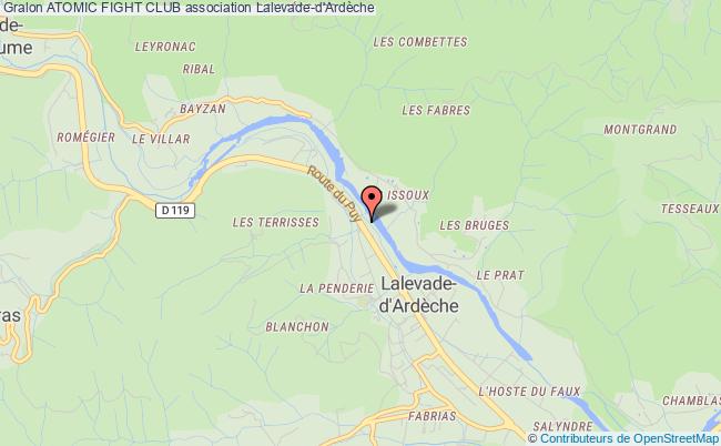 plan association Atomic Fight Club Lalevade-d'Ardèche