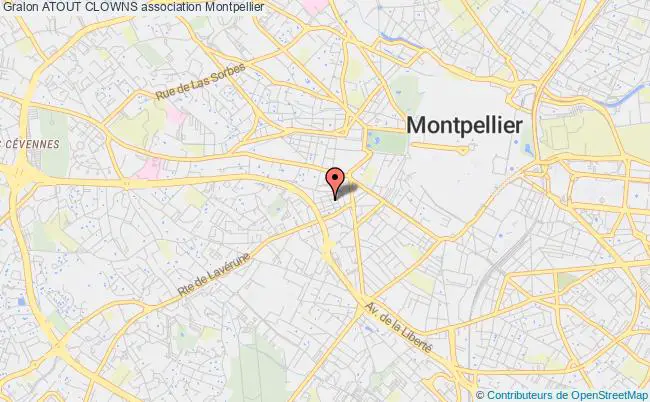 plan association Atout Clowns Montpellier