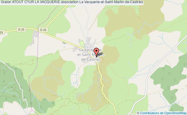 plan association Atout C?ur La Vacquerie La    Vacquerie-et-Saint-Martin-de-Castries